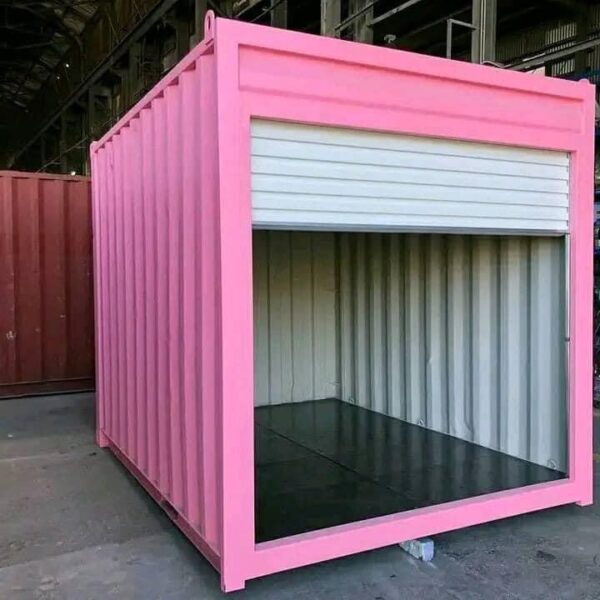 10-Fuß rosa Container mit Rolltor