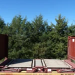 20 Fuß Flat Rack-Versandcontainer – eine Fahrt, für Ausrüstung, übergroße Gegenstände